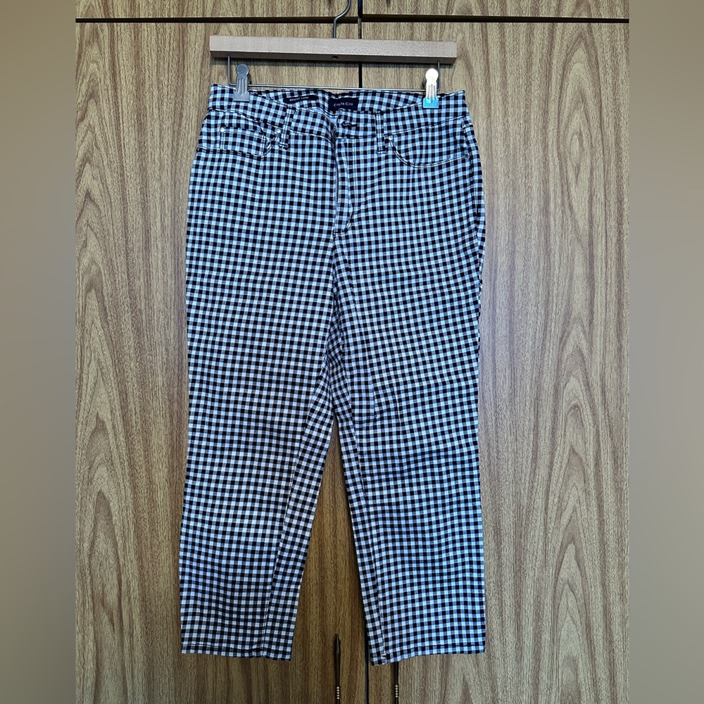 Charter Club Black and White Checkered Pants